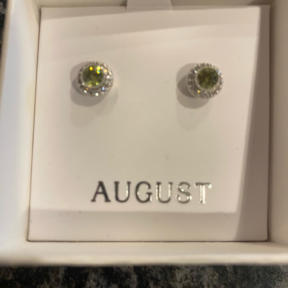 Chloe + Isabel August Birthstone Halo Earrings